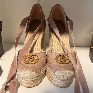 Gucci Women's Tan Espadrille Sandals